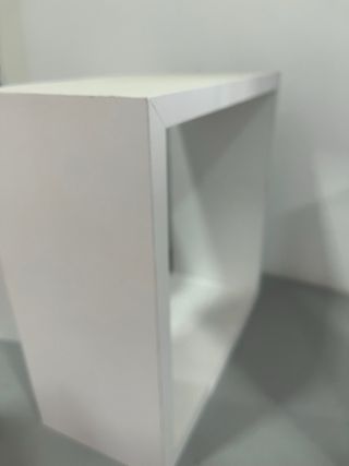 3 Estanterías Cubo Blancas Madera