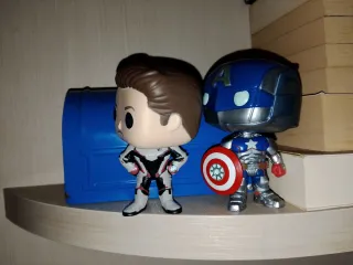 Funko Pop! Marvel Capitán América y Iron Man