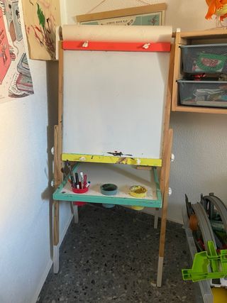 caballete dibujo, pintura niño, niña