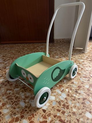 Coche de madera para niños búho