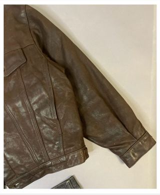 Chaqueta Cuero Chevignon 90s Marrón