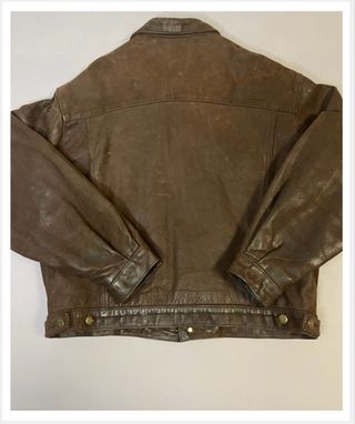 Chaqueta Cuero Chevignon 90s Marrón