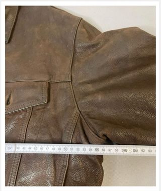 Chaqueta Cuero Chevignon 90s Marrón