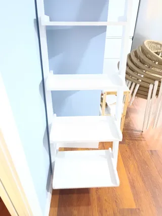 Estantería Escalera Blanca