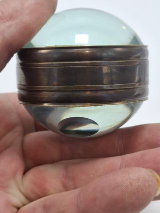 Reloj Brújula Náutica Vintage Redonda efecto lupa