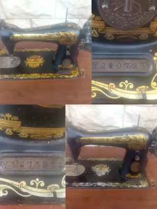 2 Máquinas coser Singer antigua año 1924/1925