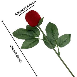 CAJA PARA ANILLO EN FORMA DE ROSA