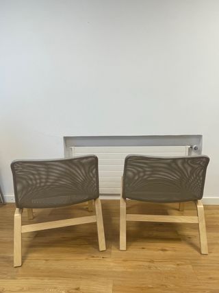 2 Sillones Ikea Nolmyra Gris