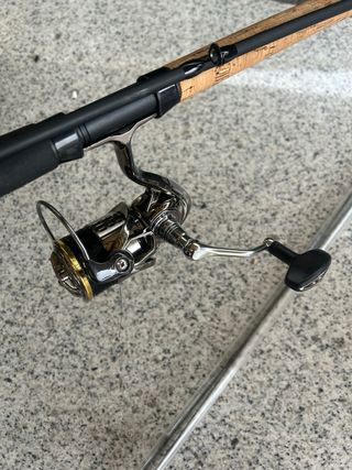 Conjunto Caña + Carrete de pesca feeder