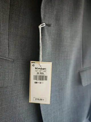 Traje Dustin Gris Talla 62 (Chaqueta + Pantalón)