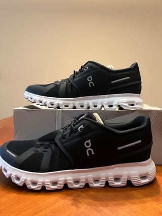 Zapatillas On Cloud 6 Negras Blancas Talla 42