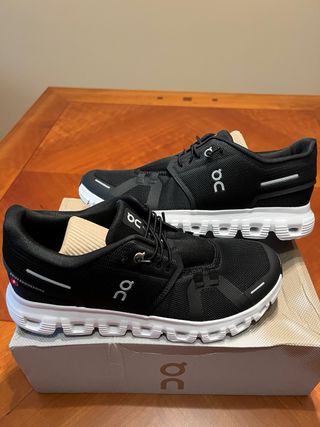 Zapatillas On Cloud 6 Negras Blancas Talla 42