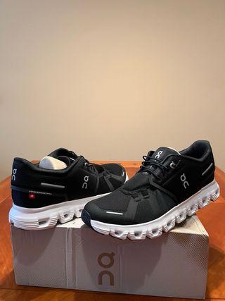 Zapatillas On Cloud 6 Negras Blancas Talla 42