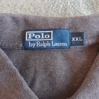 Polo Ralph Lauren XXL Gris Manga Larga Logo Verde