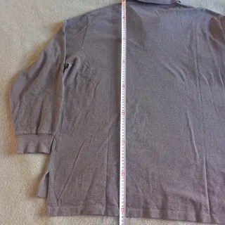 Polo Ralph Lauren XXL Gris Manga Larga Logo Verde