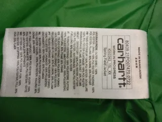 Cazadora Carhartt WIP Springfield Talla L Verde