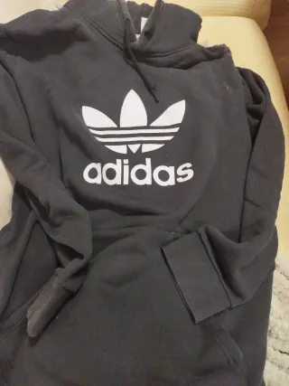 Sudadera Adidas Negra con Logo