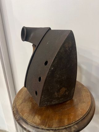 Plancha Antigua Carbón Mango Madera