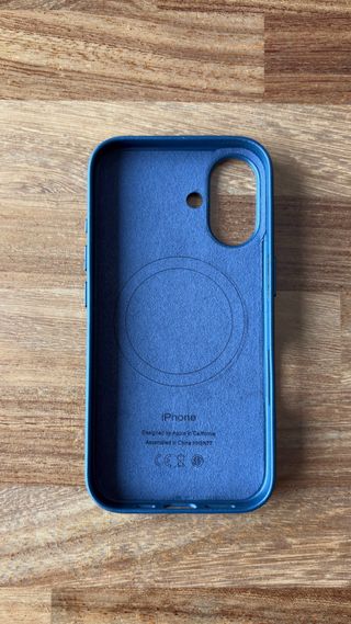 MagSafe Leather Case IPhone 16 azul