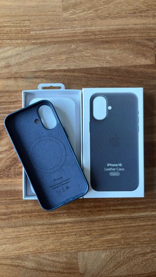 MagSafe Leather Case IPhone 16 azul