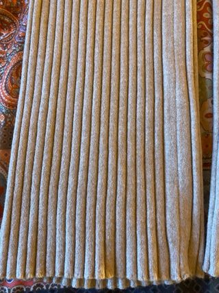 Pantaloni pesanti a coste elasticizzati color pann