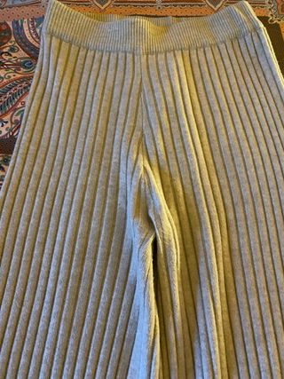 Pantaloni pesanti a coste elasticizzati color pann