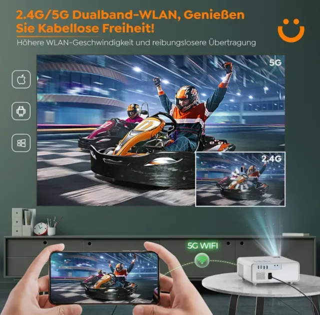 Proyector Yaber Pro Y9 4K 5G WiFi Bluetooth