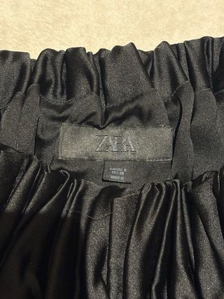 Falda Zara Talla S Negra