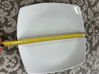 12 platos llanos de porcelana marca Mechas