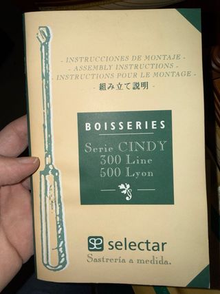 Mueble de Salón Castellano Madera y Cristal