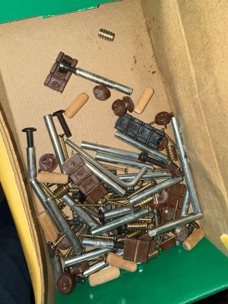 Mueble de Salón Castellano Madera y Cristal