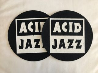 2 Dj Turntable Slipmats Acid Jazz Novos