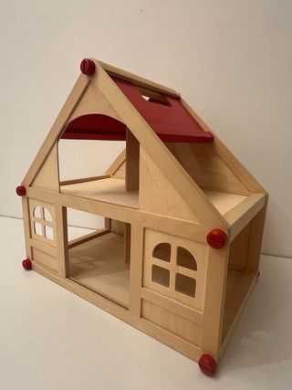 Casetta Bambole Legno Arredata