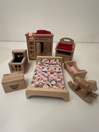 Casetta Bambole Legno Arredata