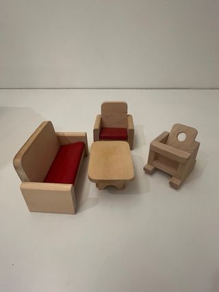 Casetta Bambole Legno Arredata