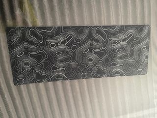 Alfombrilla ratón negra 80x30 cm