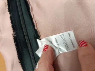 Falda fiesta encaje negro y beige Talla 40