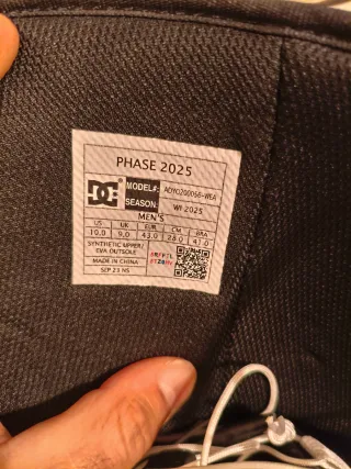 Botas Snowboard DC Shoes Talla 43 Hombre