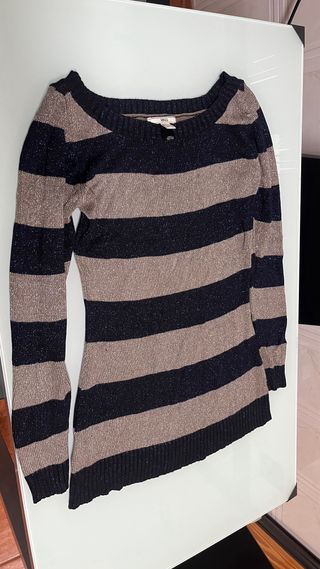 Jersey MNG manga larga azul y negro talla M