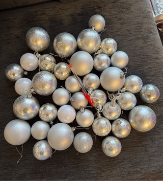 Adornos Navideños Plata