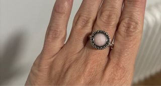 Anillo Pandora Rosa y Plateado