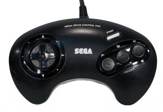 Mando Sega Mega Drive I y II Negro
