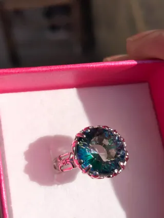 Anillo Cuarzo Místico Plata