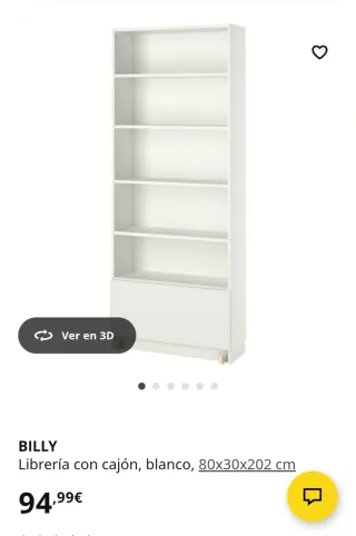 Estantería BILLY IKEA blanca