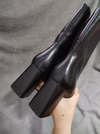 Botines tacón alto cuadrado Pull&Bear