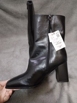 Botines tacón alto cuadrado Pull&Bear