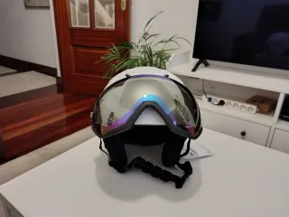 Casco de esquí/snow LIXADA blanco con visor