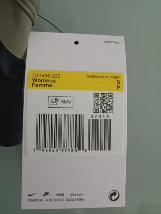 Sujetador deportivo Nike Indy Negro caqui talla S