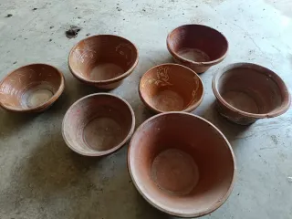 Juego de 6 baños  de barro