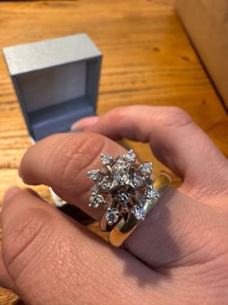 Anillo Antiguo Diamantes